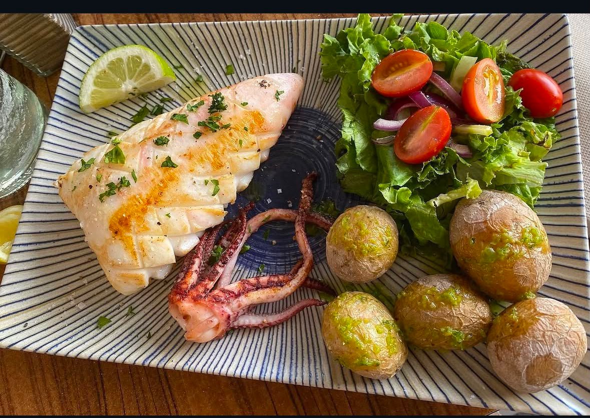 Calamar sahariano a la plancha