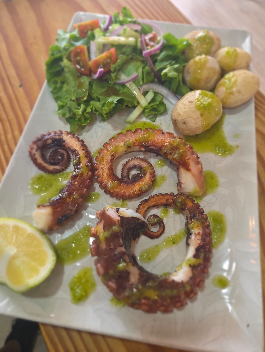 Rejos de pulpo a la plancha